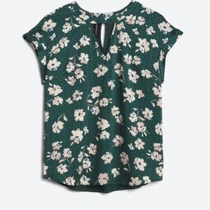 NWT Mixed Material Blouse